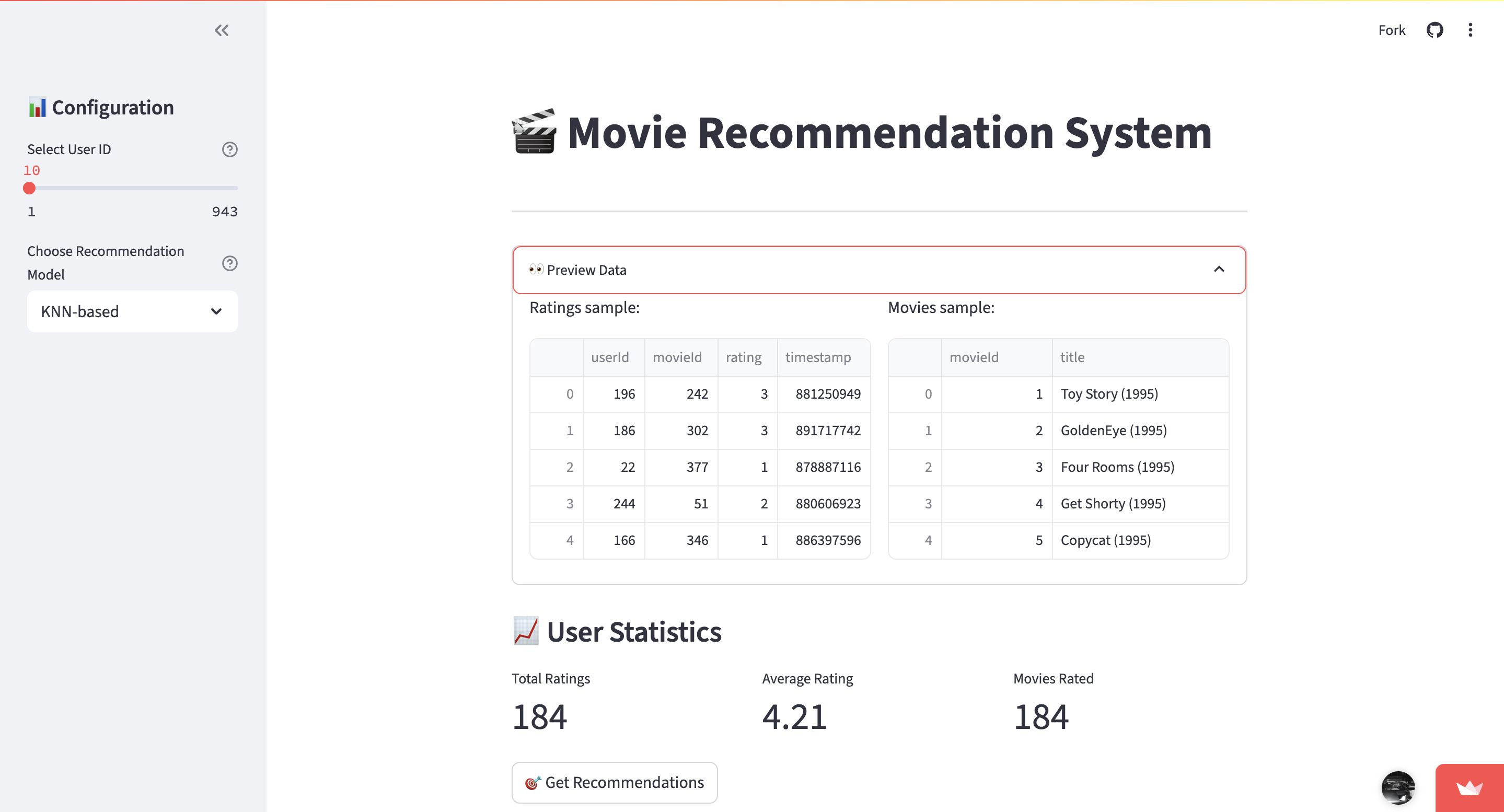 Movie Recommendation System